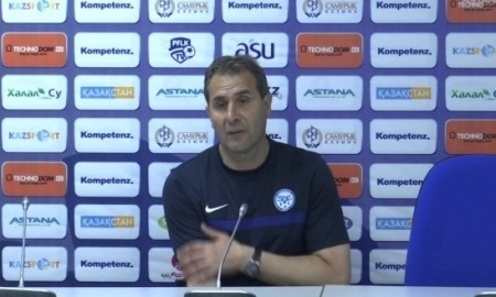 Видео послематчевой пресс-конференции Димитрова игры Премьер-Лиги «Астана» — «Иртыш» 2:0