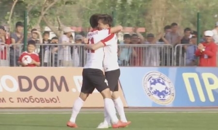 Видео гола Алтынбекова матча Премьер-Лиги «Кайсар» — «Шахтер»