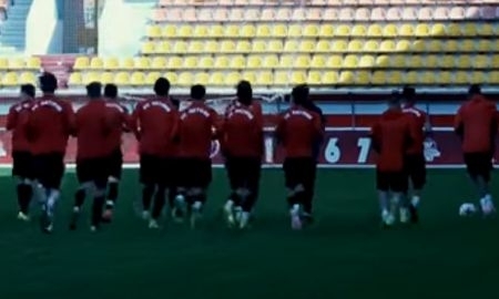 Видео тренировки «Актобе» перед матчем с «Иртышом»