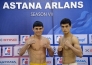 Фото с церемонии взвешивания матча плей-офф WSB «Astana Arlans» — «Patriot Boxing Team»