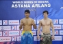 Фото с церемонии взвешивания матча плей-офф WSB «Astana Arlans» — «Patriot Boxing Team»