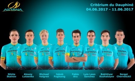 «Астана» объявила состав на «Критериум дю Дофине»