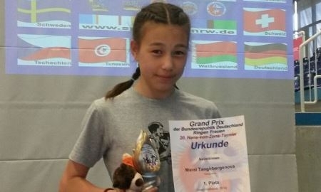 Актауская спортсменка завоевала «золото» турнира по борьбе в Германии