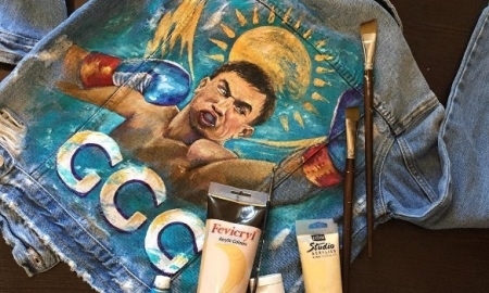 Дизайнер одежды нарисовала портрет Головкина