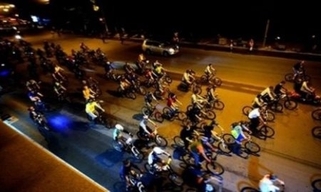 В Алматы пройдет первый в этом сезоне ночной велопробег