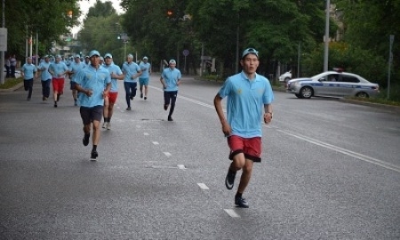 Полицейский марафон прошел в Алматинской области