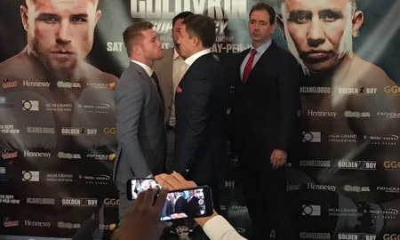 Головкин и Альварес провели дуэль взглядов в Лондоне