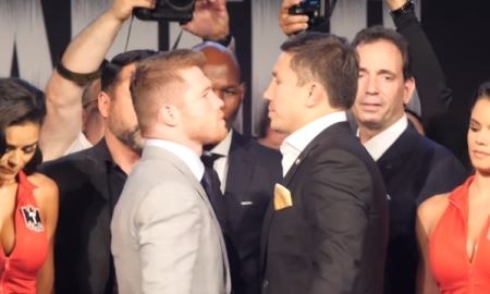 Головкин и Альварес провели дуэль взглядов в Нью-Йорке