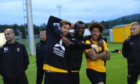 «Кайрат» провёл предматчевую тренировку