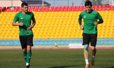 Фоторепортаж с тренировки «Атырау» перед отъездом в Астану