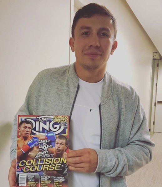 Головкин попал на обложку журнала The Ring