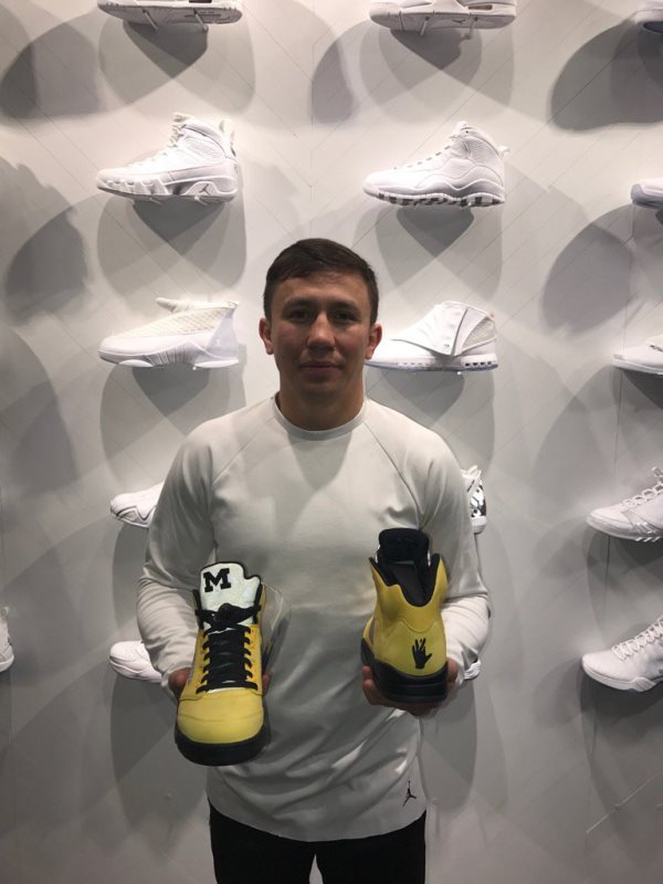 Головкин стал обладателем эксклюзивной модели кроссовок Jordan