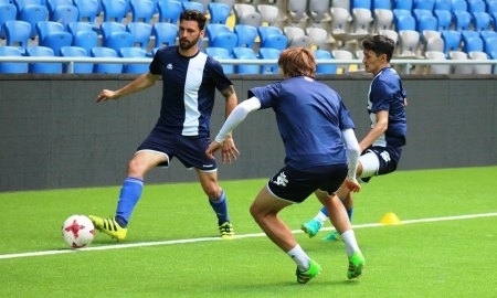 Фоторепортаж с тренировки «Окжетпеса» 16 июня