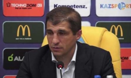 Видео послематчевой пресс-конференции Тетрадзе игры Премьер-Лиги «Кайрат» — «Тобол» 2:0