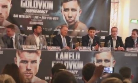 Как Головкин ответил Сондерсу на пресс-конференции в Лондоне