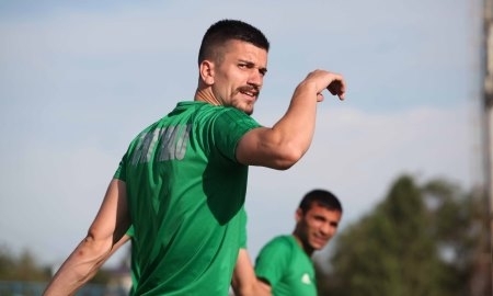 Фоторепортаж с предыгровой тренировки «Атырау» на «Мунайшы»