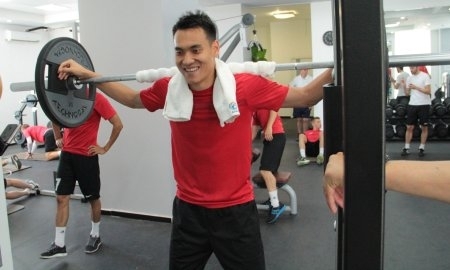 Фоторепортаж с тренировки «Кайсара» в тренажерном зале