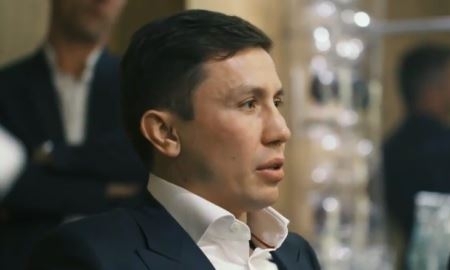 Видеосюжет с пресс-конференции боя Головкин — Альварес в Лондоне на русском языке