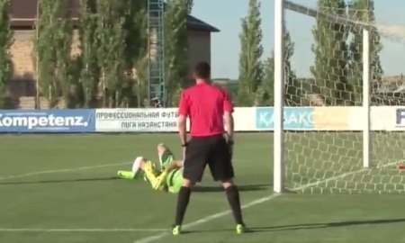 Видео гола Суюмбаева матча Премьер-Лиги «Ордабасы» — «Кайрат»