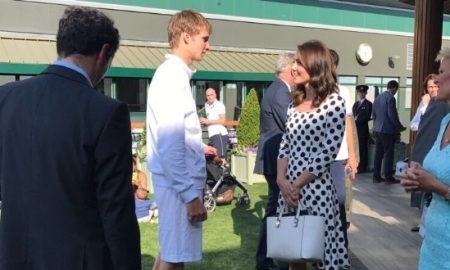 Казахстанский теннисист встретился с супругой принца Уильяма