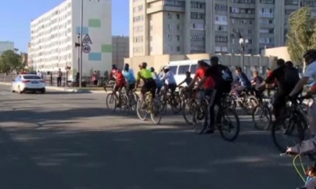 Велопробег ко Дню столицы прошел в Кокшетау