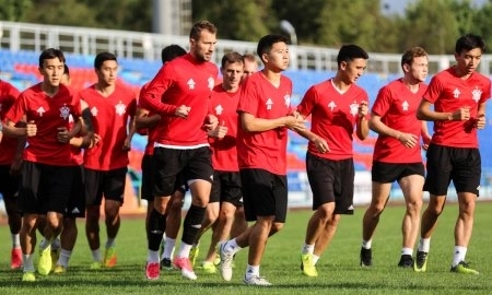 «Актобе» провел предыгровую тренировку накануне встречи с «Таразом»