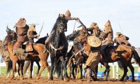 В Астане в рамках дней культуры Атырауской области прошли соревнования по байге