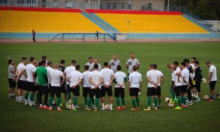 Фоторепортаж с тренировки «Атырау» перед матчем с «Окжетпесом»