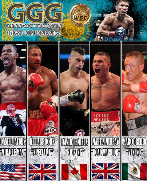 WBC назвал пять лучших соперников Головкина