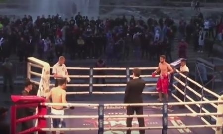 Видео боя, в котором казахстанец заставил сдаться соперника после второго раунда