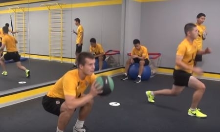 Видео с тренировки «Кайрата М»