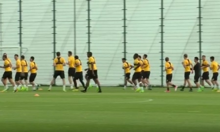 Видео предыгровой тренировки «Кайрата»