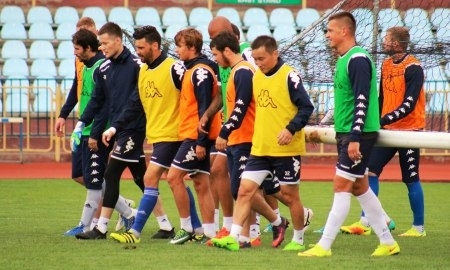 Фоторепортаж с предыгровой тренировки «Окжетпеса» в Караганде