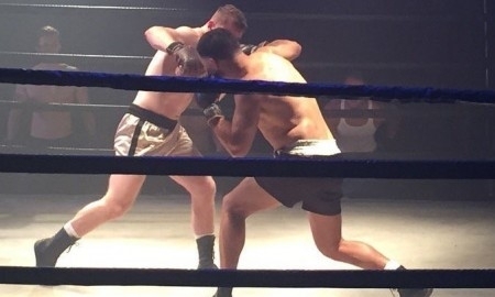 Головкин и Альварес встретились на ринге на съемках рекламного ролика