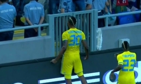 Видео гола Кабананги матча Лиги Чемпионов «Астана» — «Легия»