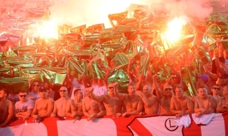 Болельщики «Легии» хотят не дать выспаться футболистам «Астаны» перед матчем