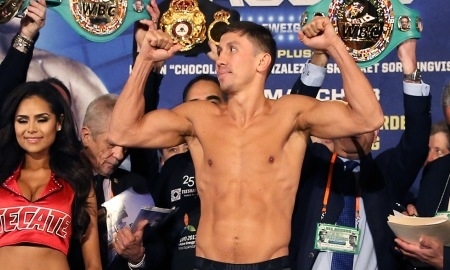 Головкин прошел взвешивание за 30 дней до боя с Альваресом