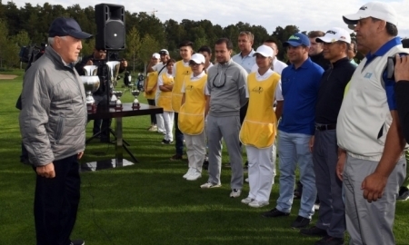 Назарбаев принял участие в открытии гольф-клуба «Бурабай»