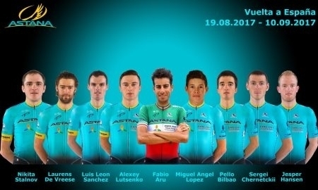 «Астана» стала 16-й на первом этапе «Вуэльты Испании»