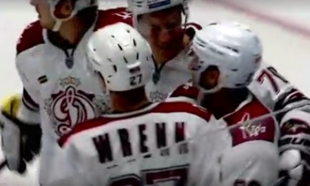 Видео шайб матча КХЛ «Барыс» — «Динамо» Рига 3:5