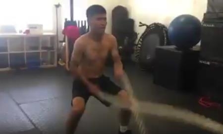 Сойлыбаев продолжает подготовку к бою 13 октября в США