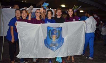 В Алматы встретили призеров Летней Универсиады-2017