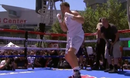 В Лос-Анджелесе прошла открытая тренировка Геннадия Головкина