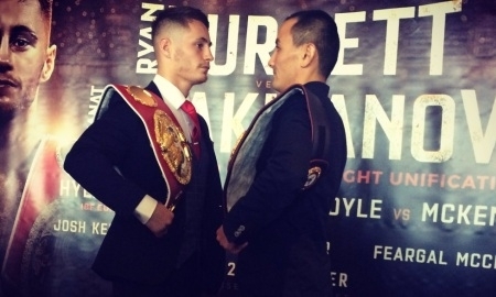 Жакиянов и Барнетт провели дуэль взглядов