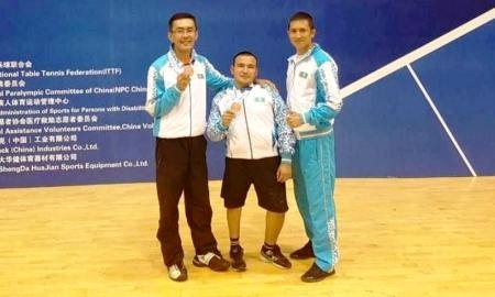 Казахстанские паралимпийцы взяли «бронзу» чемпионата Азии по настольному теннису