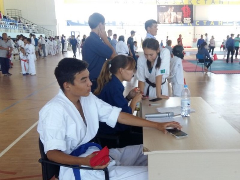 В Актау проходит чемпионат Казахстана по кекушинкай каратэ