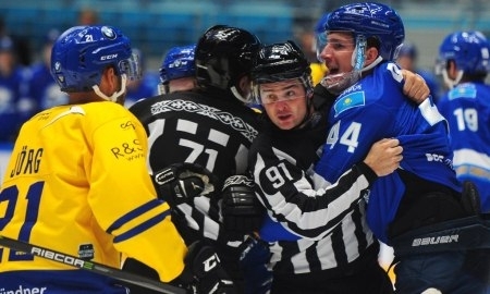 Фоторепортаж с матча Кубка Президента РК «Барыс» — «Давос» 4:2