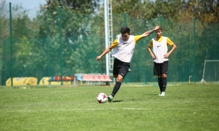 Фоторепортаж с предыгровой тренировки «Кайрата М»