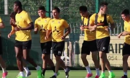 Видео вечерней тренировки «Кайрата А»