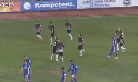 Видео гола Габышева матча Премьер-Лиги «Шахтер» — «Ордабасы»